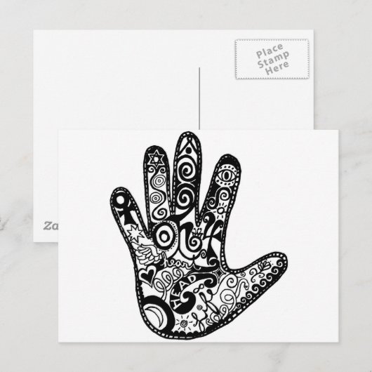 JE PALM LEZEN BRIEFKAART (Voorkant / Achterkant)