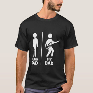 Je Papa Mijn Papa Gitarist Artiest Basgitaar Papa T-shirt