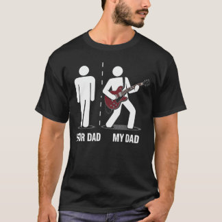 Je Papa Mijn Papa Grappige Vader Muziek Gitaarspel T-shirt