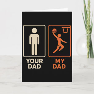 Je Papa Mijn Papa Sketll Dunk Dochter Zoon Vaderda Kaart