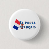 Je parle français ronde button 3,2 cm (Voorkant)