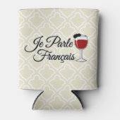 Je Parle Francais spreek ik de Franse baret van Blikjeskoeler (Voorkant)