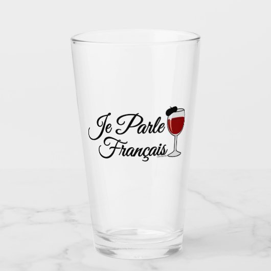 Je Parle Francais spreek ik de Franse baret van Glas (Voorkant)