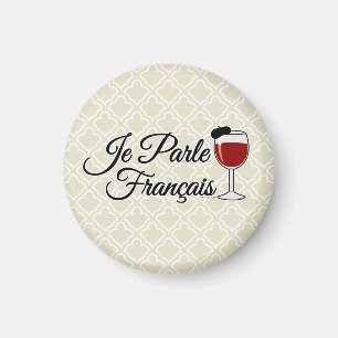 Je Parle Francais spreek ik de Franse baret van Magneet