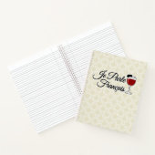 Je Parle Francais spreek ik de Franse baret van Notitieboek (Binnen)