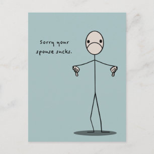 Je partner is klote briefkaart