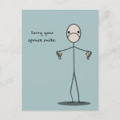 Je partner is klote briefkaart (Voorkant)