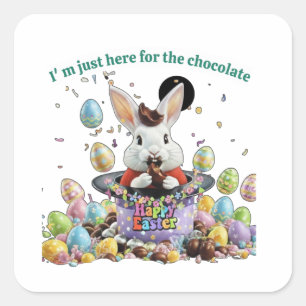 Je Pasenmandje heeft dit nodig Vierkante Sticker