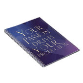 Je passie drijft je productie notitieboek (Rechterzijde)