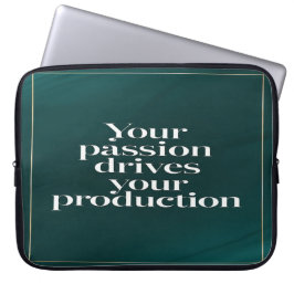 Je passie stimuleert je productie optie 2 laptop sleeve