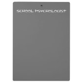Je past het klembord van schoolpsycholoog aan (Achterkant)