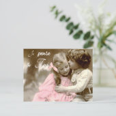 Je pense a Toi -  liefde Briefkaart (Staand voorkant)