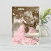 Je pense a Toi - liefde Kaart (Staand voorkant)