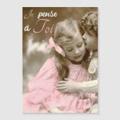 Je pense a Toi -  liefde - magnetische kaart (Voorkant)
