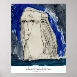 Je perceptie van mij is een weerspiegeling van jou poster