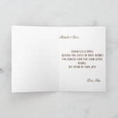 Je perfecte kleine wonder is hier gefeliciteerd kaart (Binnen)