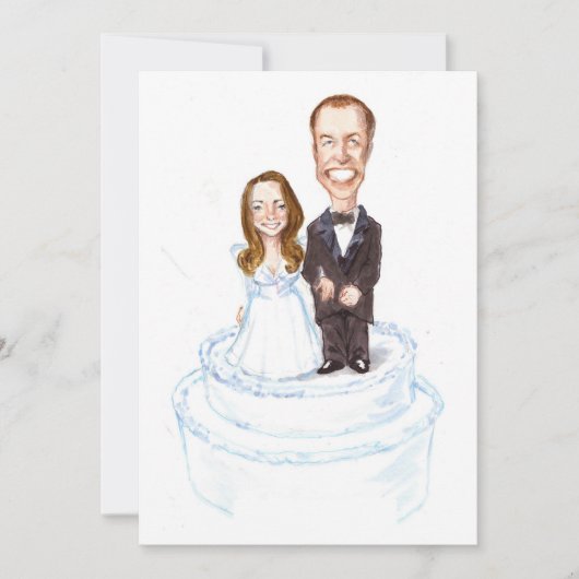 Je persoonlijke Kate/William Wedding Invitation Kaart (Voorkant)