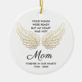 Je plannen waren klaar voor persoonlijke gepersona keramisch ornament (Voorkant)