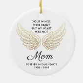 Je plannen waren klaar voor persoonlijke gepersona keramisch ornament (Achterkant)