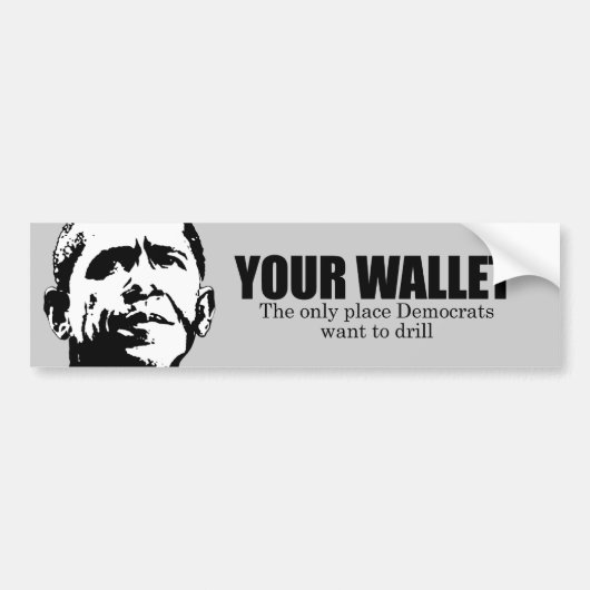 Je portefeuille bumpersticker (Voorkant)