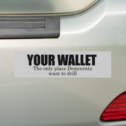 Je portefeuille bumpersticker (Op auto)