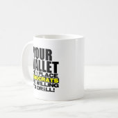 Je portefeuille koffiemok (Voorkant links)
