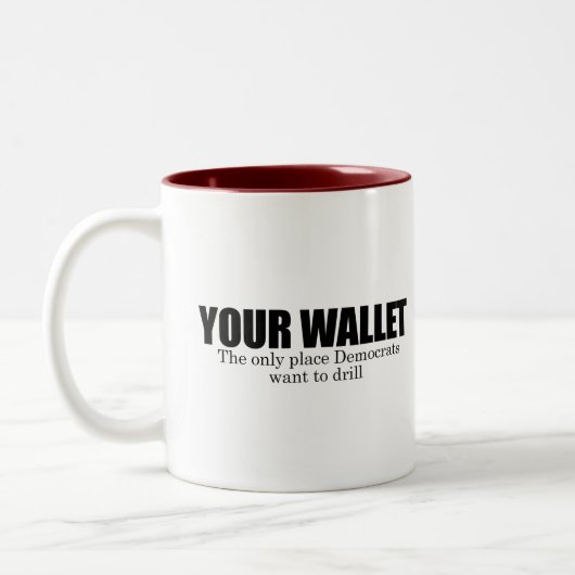 Je portefeuille tweekleurige koffiemok (Links)