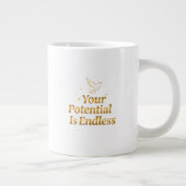 Je Potentieel Is Eindeloos Dove Goud Motivatie Grote Koffiekop (Rechts)