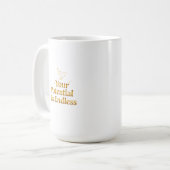 Je Potentieel Is Eindeloos Dove Goud Motivatie Koffiemok (Voorkant links)