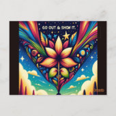 Je potentieel is eindeloos Ga op pad en Show het Briefkaart (Achterkant)