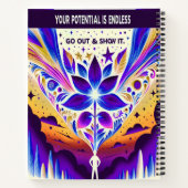 Je potentieel is eindeloos Ga op pad en Show het Notitieboek (Achterkant)