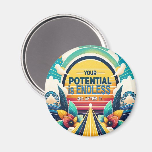 Je potentieel is eindeloos magneet (Voorkant / Achterkant)