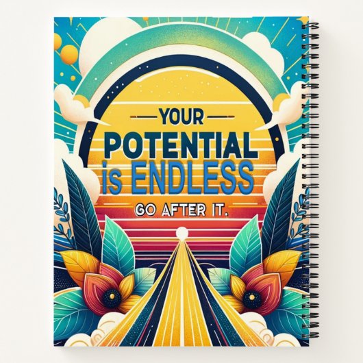 Je potentieel is eindeloos notitieboek (Achterkant)