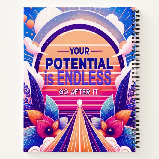 Je potentieel is eindeloos notitieboek (Achterkant)