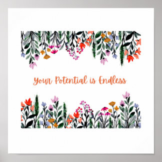 Je potentieel is eindeloos poster