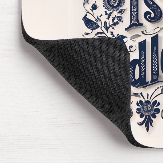 Je potentieel is eindeloze beige achtergrond muismat (Hoek)