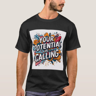 Je Potentieel Roept – Kleurrijke Motivatie T-shirt