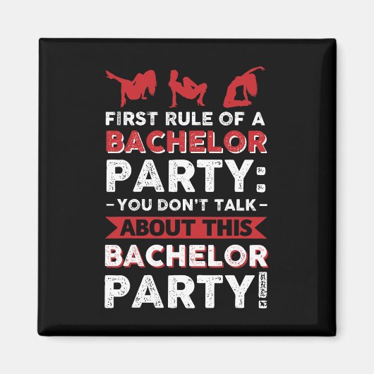 Je Praat Niet Over Dit Jonggezellenfeest! Magneet (Voorkant)