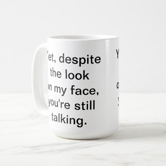 Je praat nog steeds over Mok (Voorkant links)