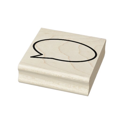 Je Praatbericht Spraakballon Leuk Retro Stripboek Rubberstempel (Stempel)