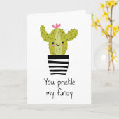 Je prikkelt mijn fancy huwelijksverjaardag cactus kaart (Gele Bloem)