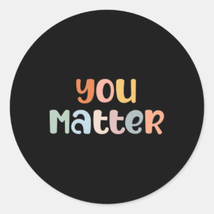 Je probleem geestelijke gezondheid bewustzijn ziek ronde sticker
