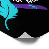 Je Probleem Ribbon Suicide Awareness Geestelijke G Poster (Hoek)