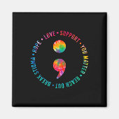 Je probleem Semicolon zelfmoordpreventie bewustzij Magneet (Voorkant)