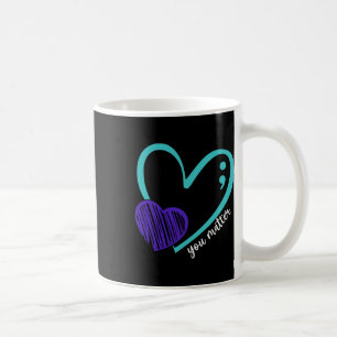 Je probleem zelfmoordpreventie bewustzijn Blauwgro Koffiemok