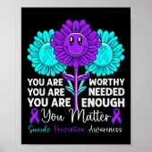 Je probleem zelfmoordpreventie bewustzijn positief poster (Voorkant)