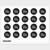 Je probleemondersteuning Zelfmoordpreventie Bewust Ronde Sticker (Vel)