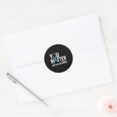 Je probleemondersteuning Zelfmoordpreventie Bewust Ronde Sticker (Envelop)