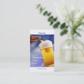 Je promotiekaart voor bier visitekaartje (Staand voorkant)