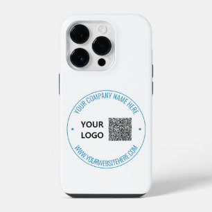 Je QR-code Aangepaste tekst iPhone Hoes met Logo 14 Plus Hoesje